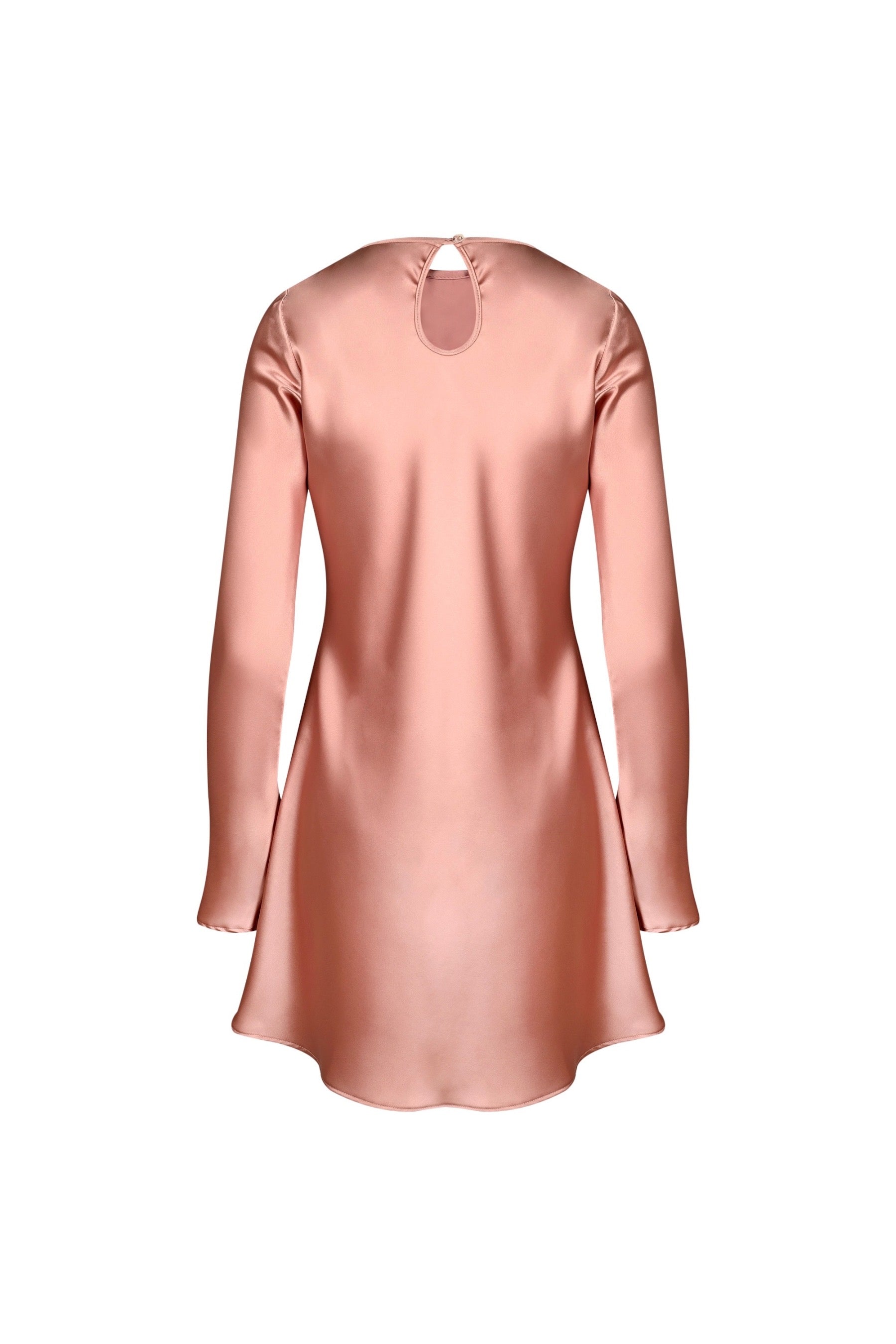 Capri satin mini dress - pink